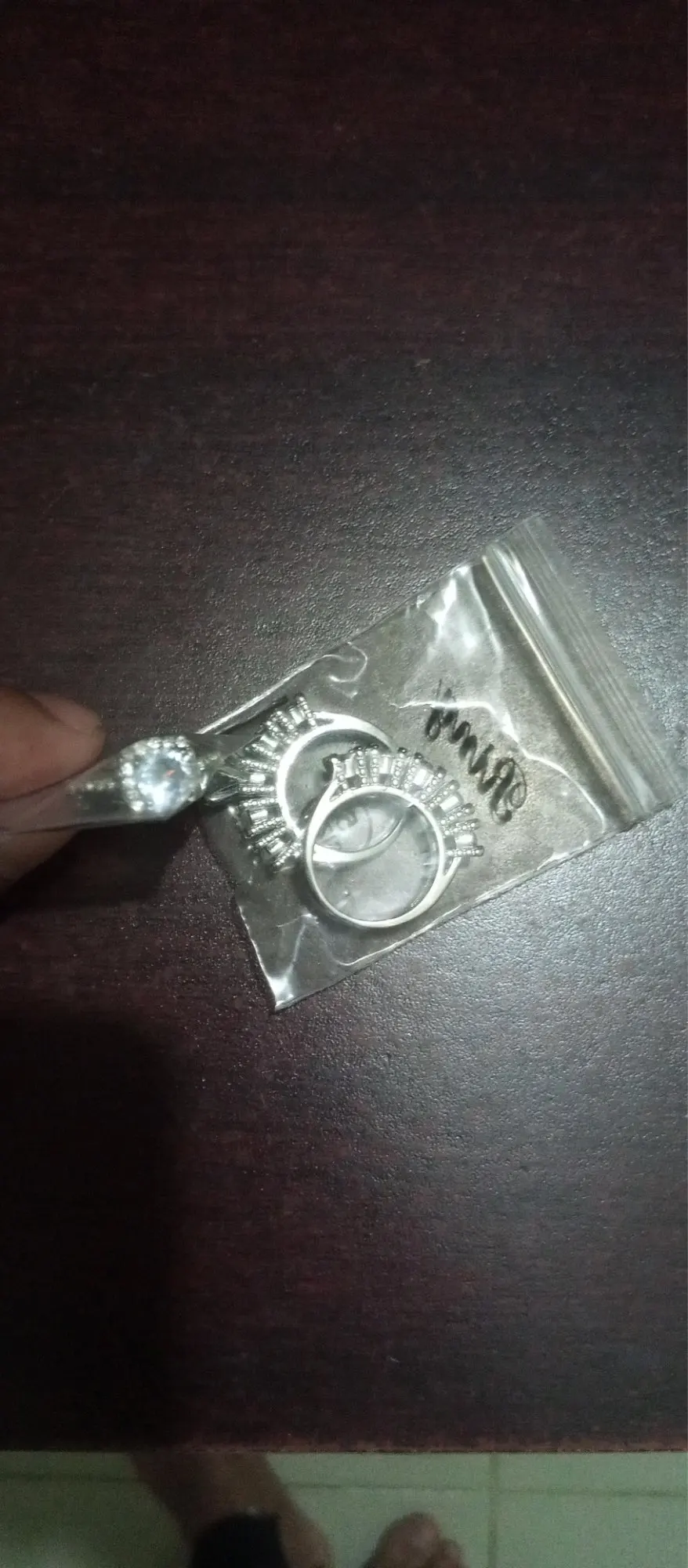 Classic Silver Color Wedding Rings photo review