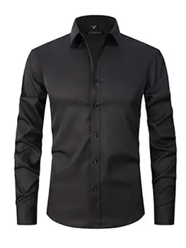Men's 4-Way Stretch Shirt - Comfortable Fit Design for Business and Casual Occasions 3
