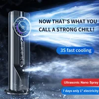 Mini-refroidisseur d'air USB : humidification par nano-pulvérisation, refroidissement par eau, refroidissement rapide, réglage multi-vitesses, portable pour le bureau 4