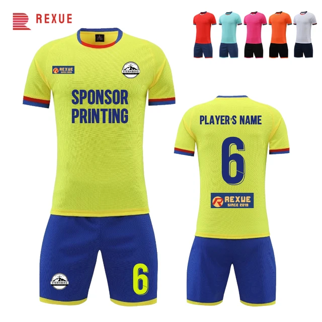 Camisetas de fútbol personalizadas con cualquier nombre y logotipo del  equipo, camisetas de fútbol personalizadas para hombres y niños