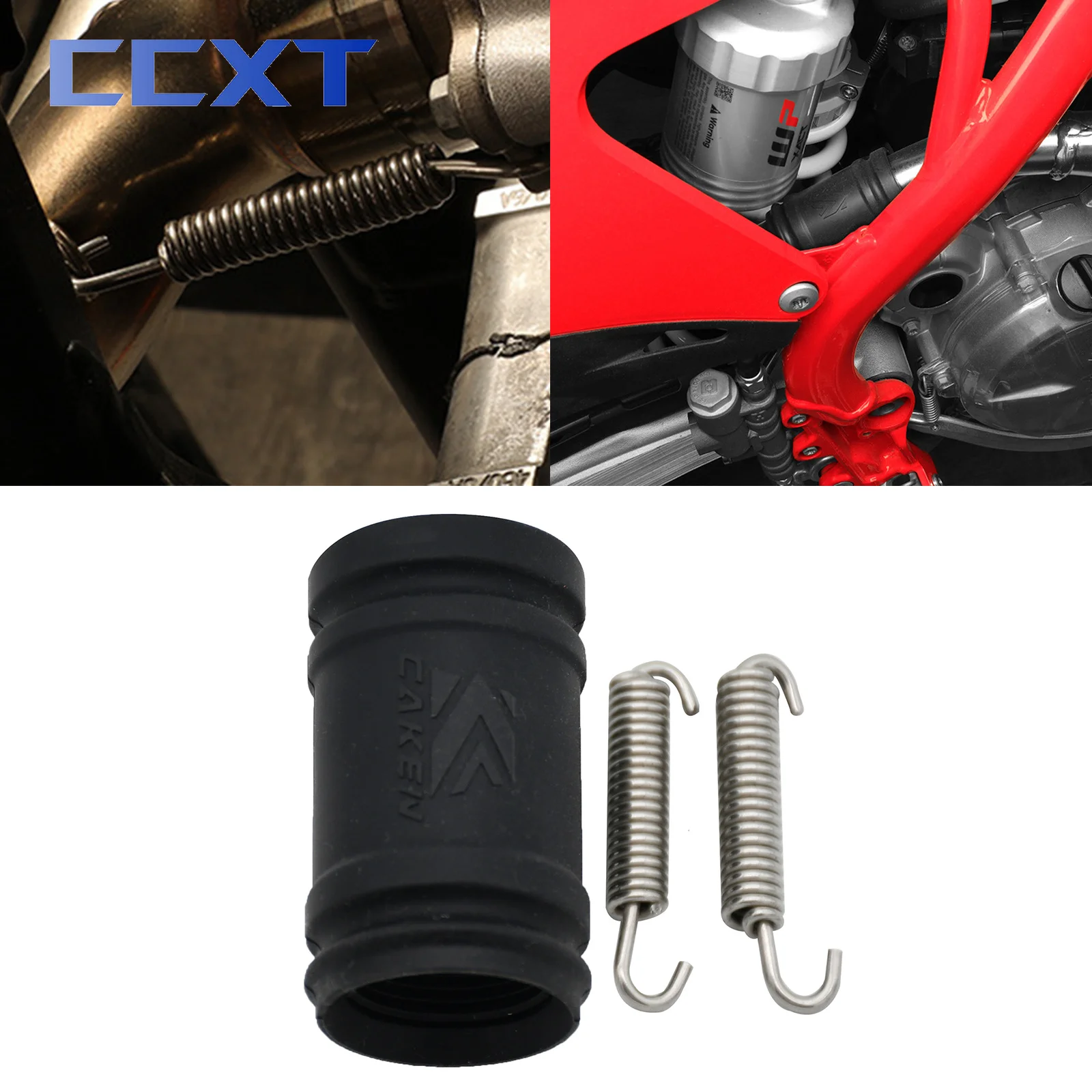 Accoppiatore Di Scarico Silenziatore Tubo Di Scappamento Guarnizione In Gomma Kit Di Copertura Per Ktm 250 300 Exc Sx Xc Xcw Tpi Husqvarna Tc Te Tei T