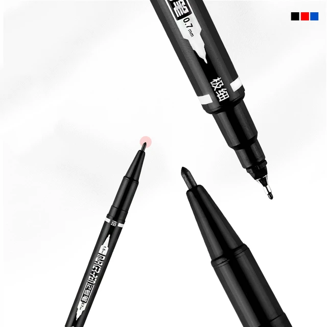 Dual Side Marker Pens Black Felt Tip Pens Black Dual Tip Brush Pens Art  Markers Brush & Fine Tip Black Marker for Art Drawing - AliExpress