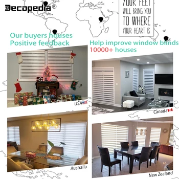 Adhesive Zebra Window Blinds 4