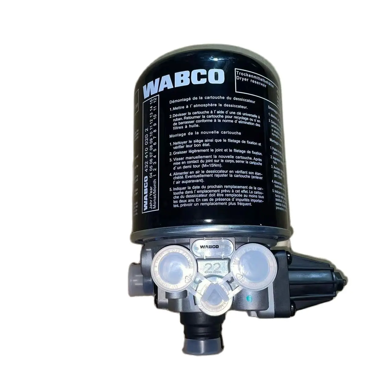 WABCO 4324101020 4324101027 Single Chamber Air Dryer