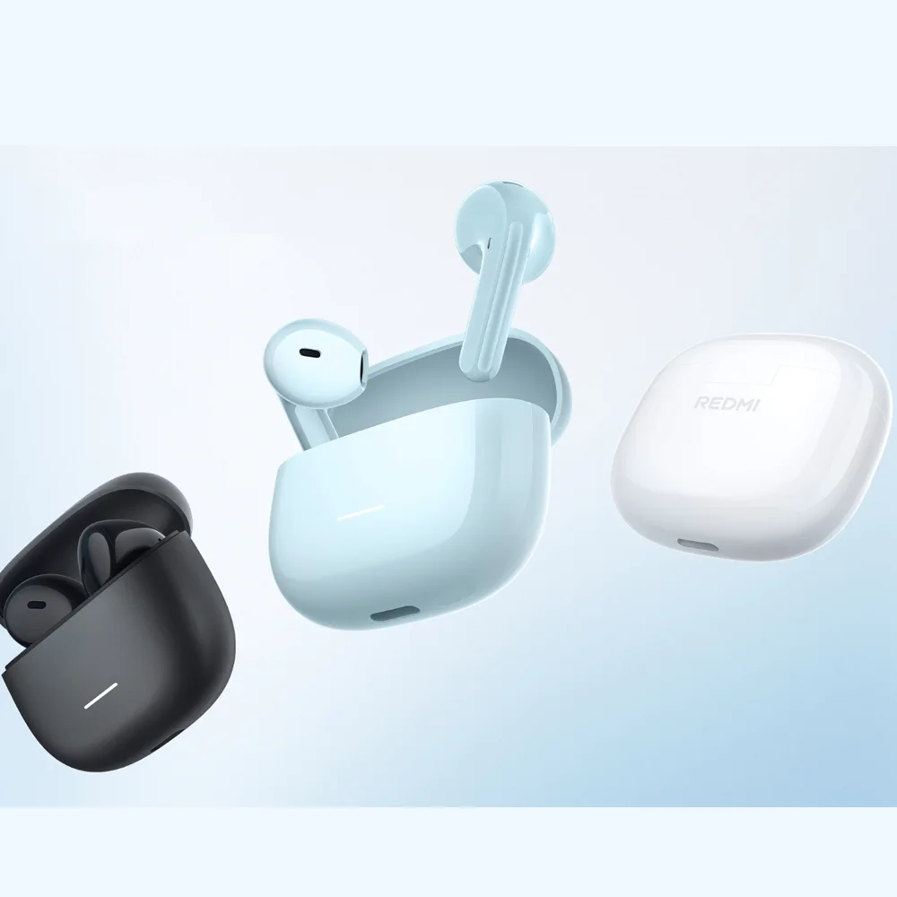 새로운 Redmi 이어폰 Buds 8 액티브 에디션 AI 노이즈 캔슬링 이어폰, 37시간 배터리 수명 및 바람 소음 제거 기능 탑재 (중국판)