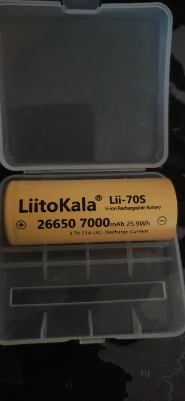 1-30pcs LiitoKala LII-70S 26650 3.7V 7000mA 35A power Rechargeable lithium battery 26650 Suitable for Flashlight batteries photo review
