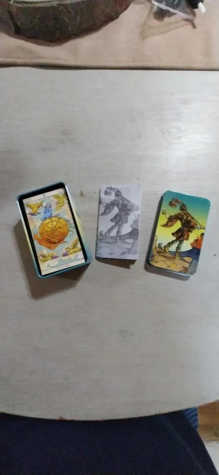 Metal Box Gilded Tarot Deck – Classic Rider–Waite–Smith Cards