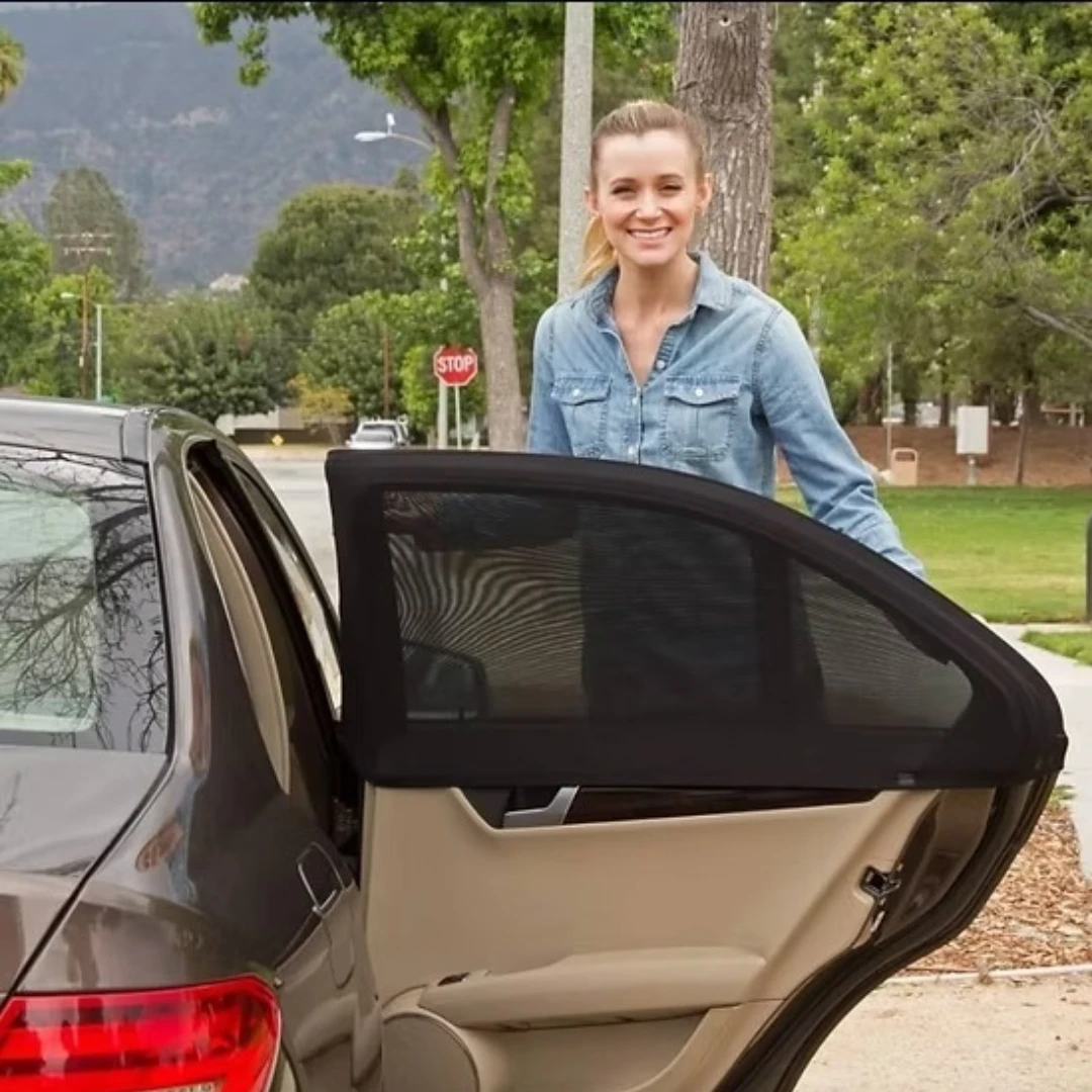 PARASOL DE COCHE PARA LAS 4 PUERTAS, PROTECCIÓN SOLAR.