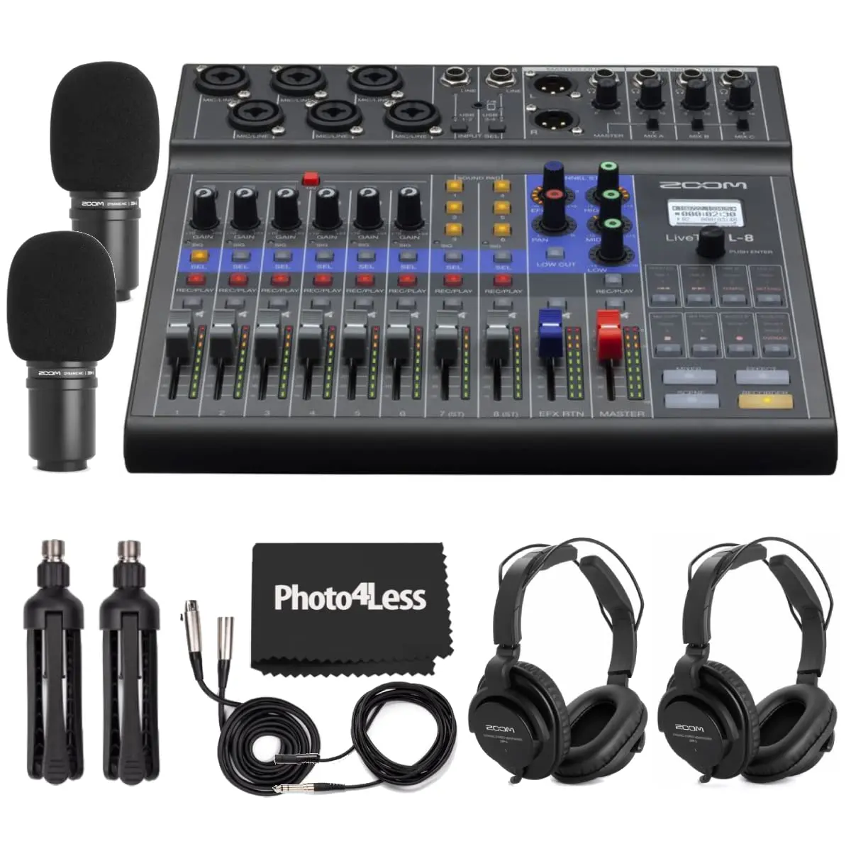 

FAST SHIPPING Zoom LiveTrak L-8 Mixer Ffor Podcasters And Musicians.