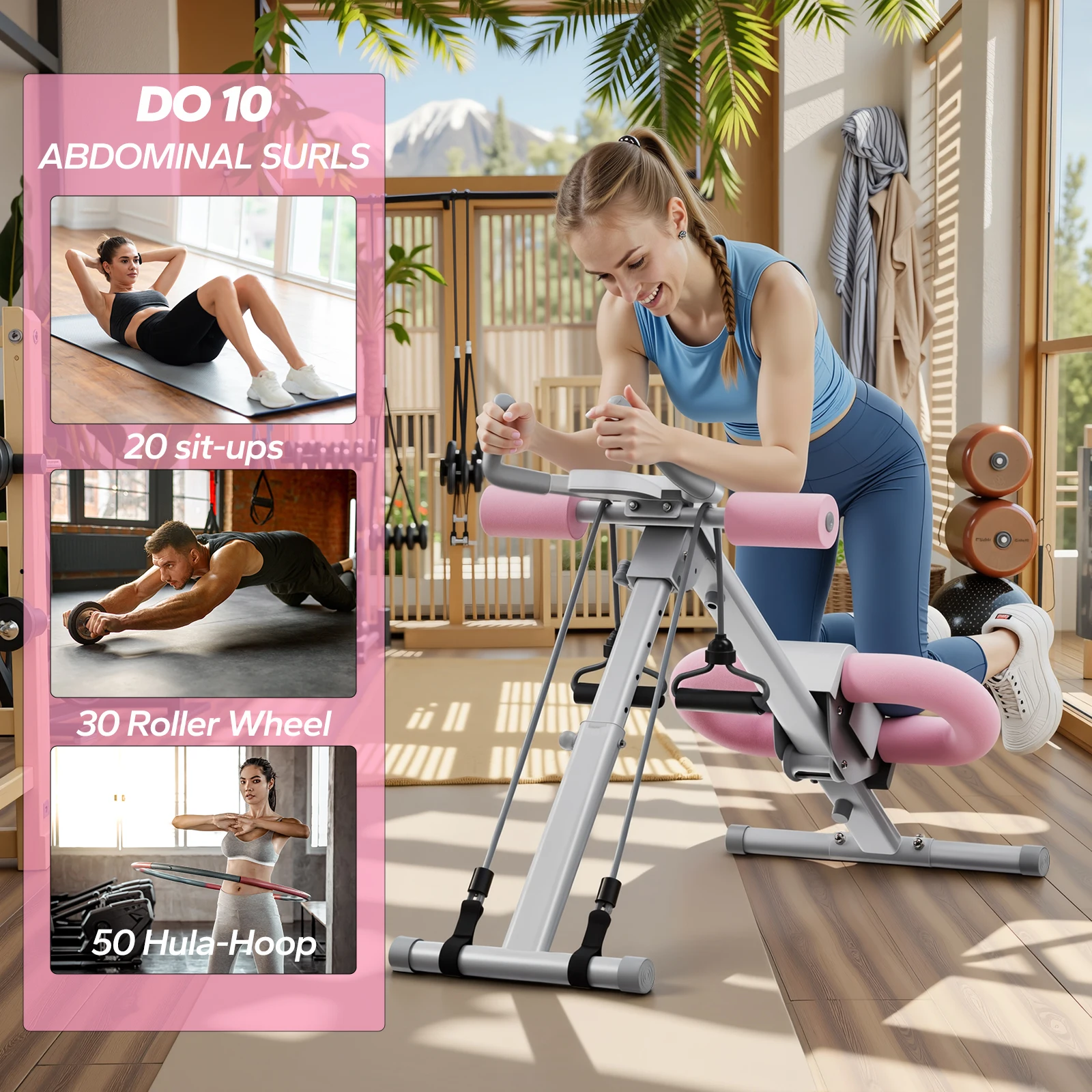 MERACH Adjustable Ab Trainer 2