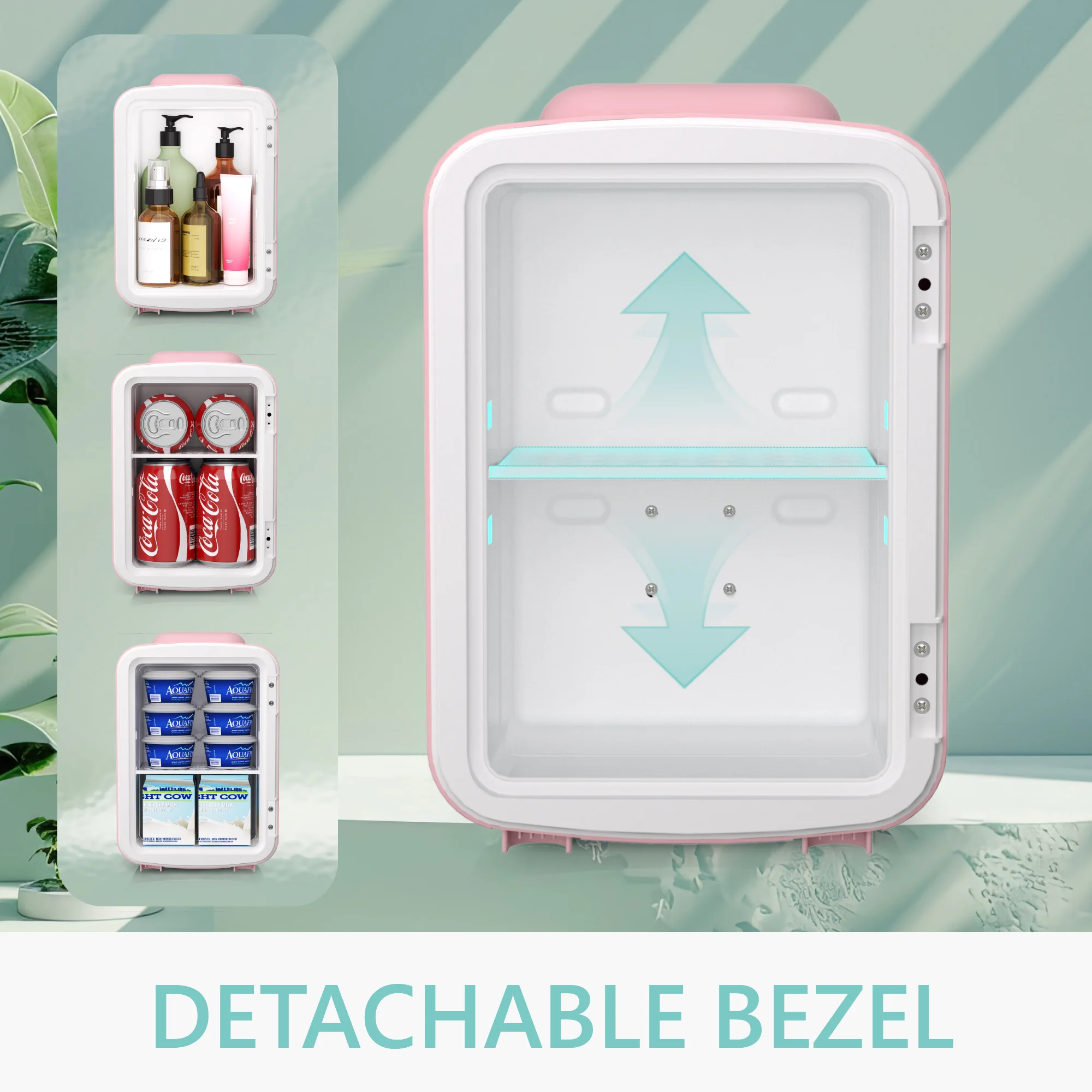 ICYGLEE Car Refrigerator 4L Mini Refrigerator Refrigeration and Heating Heating Storage Cold and Warm Insulation Box for Bedroom 4