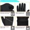 MOREOK Early Winter Thermal Gloves,Polar Fleece Touchscreen Warm Glove Anti-slip Driving,Riding,Running,Bike Cycling Gloves Men 3
