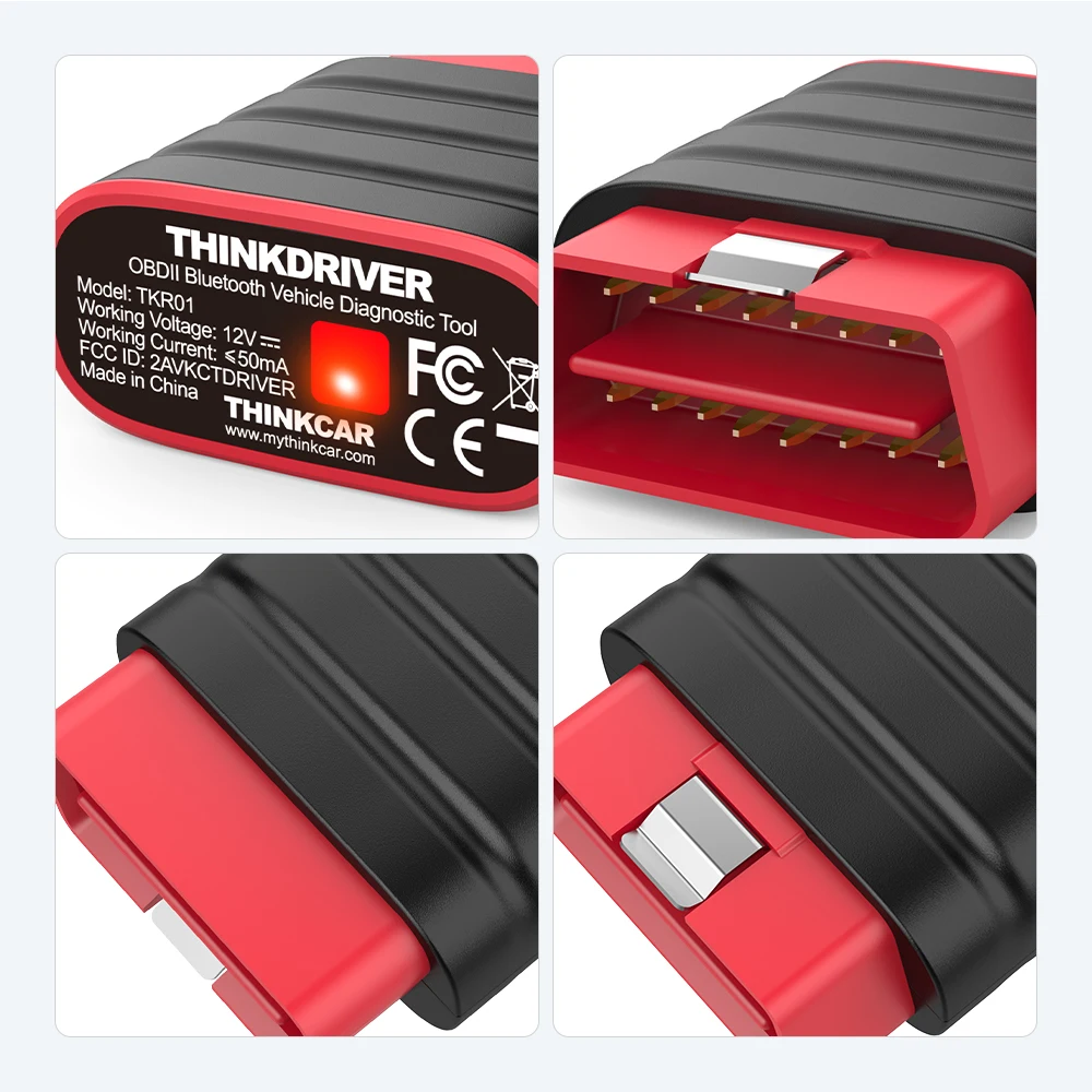 THINKDRIVER Car Diagnostic Tool Obd2 Scanner 2 VIN Full System ABS SAS Resets Lifetime Free For Auto Code Reader Scan PK ELM327 automotive battery charger