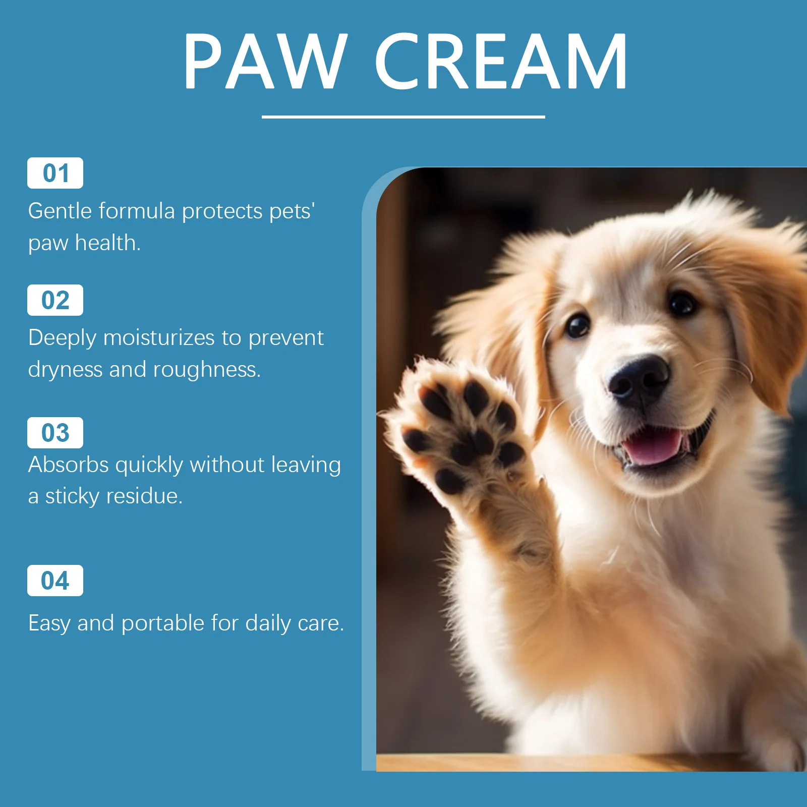 Yegbong 30g Pet Paw Care Cream Dogs Cats Nourish Paw Skin Moisturizing Soothe Itching Foot Mat Care Anti Cracked Feet Cream