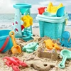 Kids Beach Toys Kit Summer Digging Sand Toys Tool Set Water Toys Sand Bucket Pit Tool Sandbox Outdoor Toys For Children Boy Girl 4