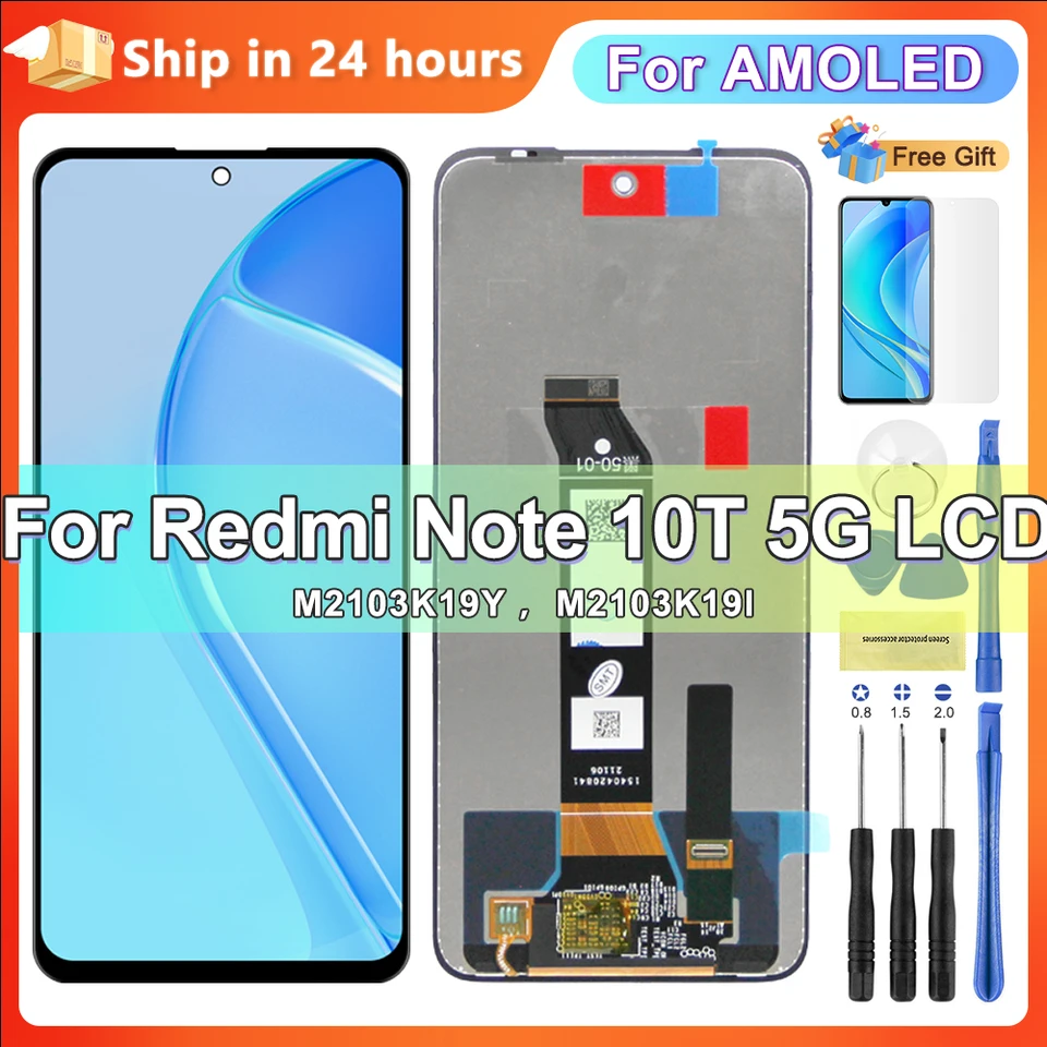 Écran LCD Tactile Complet Pour Xiaomi Redmi Note 10 5G - Modèles M2103K19G/M2103K19C - Kit De Réparation Inclus
