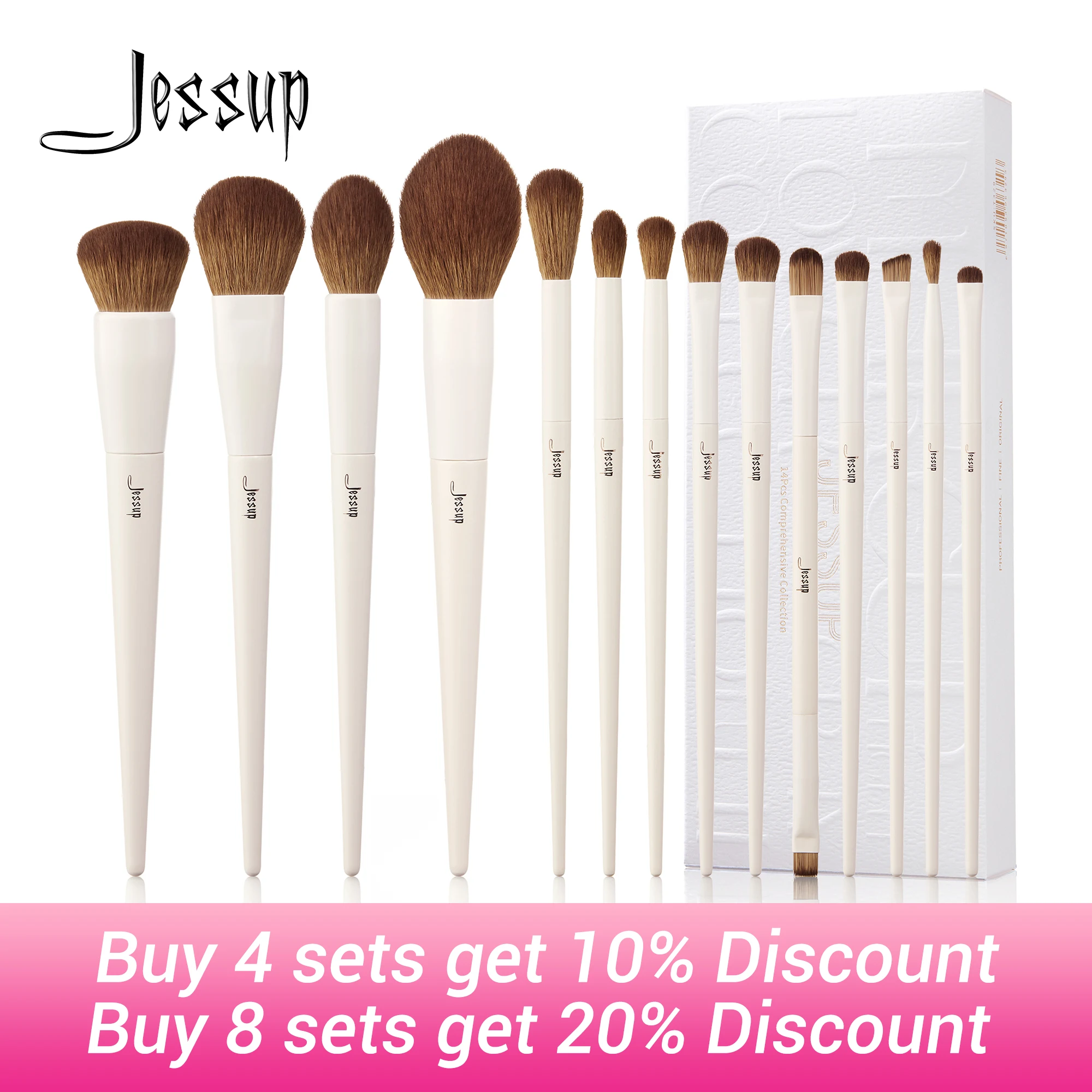 Jessup Brushes Set Professional Makeup Brush Foundation Powder
