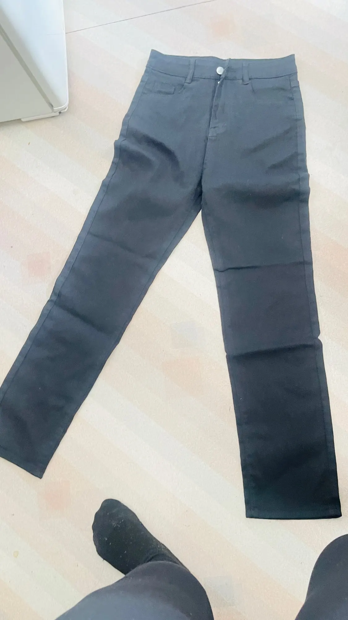 Women's Korean Y2K High Waist Straight Leg Jeans photo review