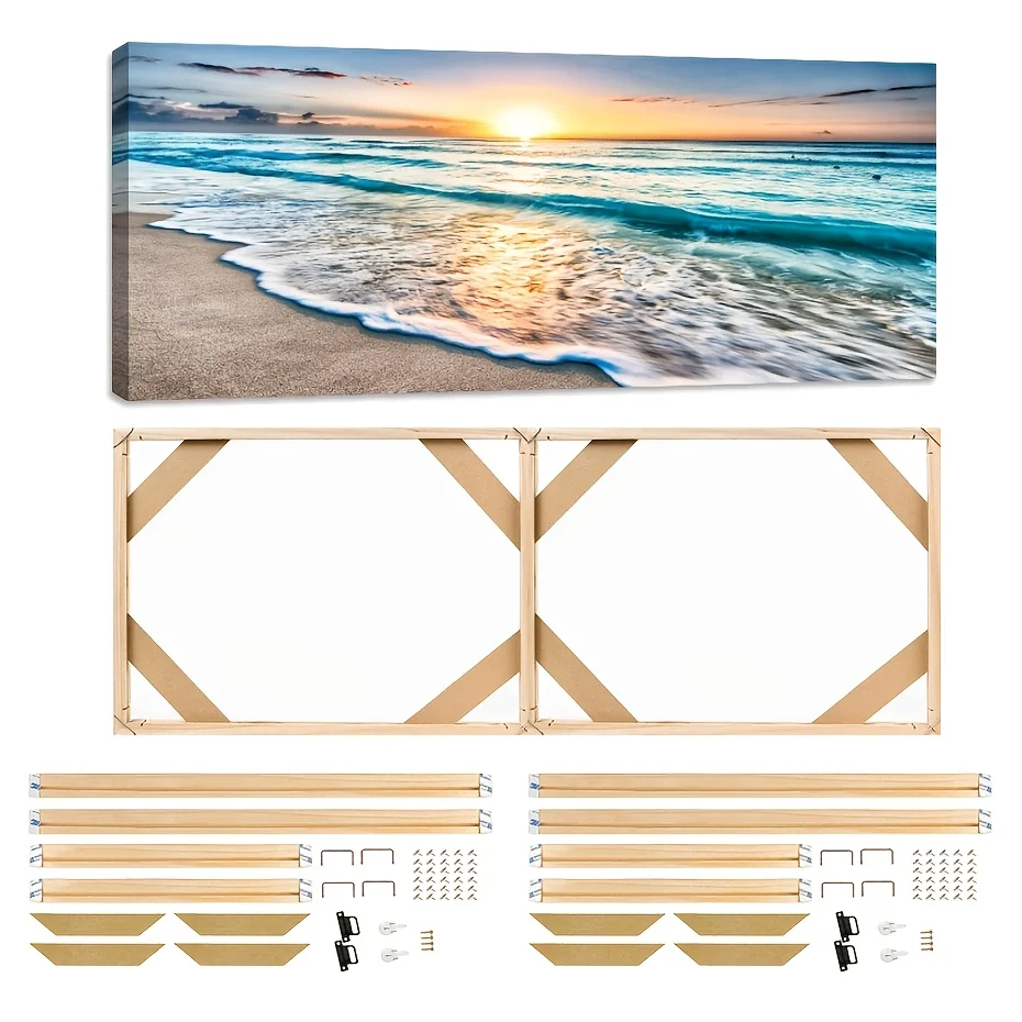 30x40cm 40x60cm 60x90cm DIY 나무 프레임 캔버스 오일 다이아몬드 그림 벽 아트 사진 프레임 소나무 홈 장식에 적합