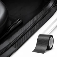 1-20m Carbon Fiber Car 3D Tape Sticker Door Mirror Paste Protector Strip Protection Protective Film Waterproof Adhesive Sedan 1
