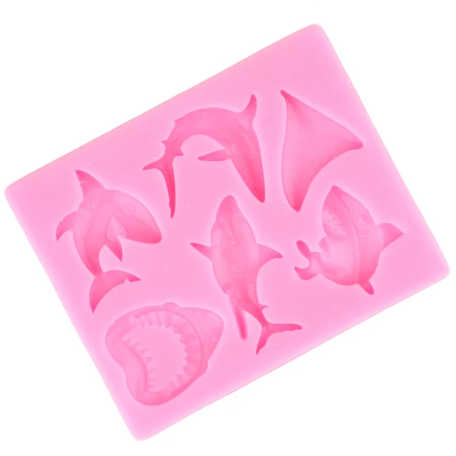Tengeri Állati Szilikon Formák Óceáncápa Fondant Penész Torta Díszítő Szerszám - Image 6