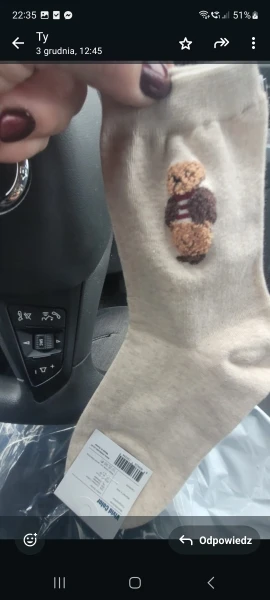 Cute Cartoon Teddy Bear Socks for Women photo review