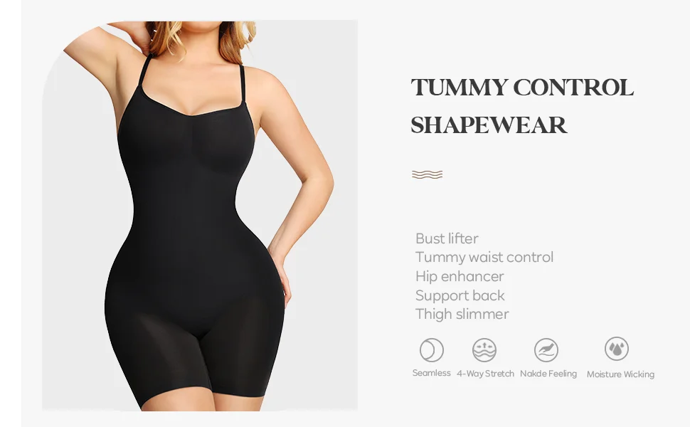 קנו ביגוד אינטימי לנשים  Women Body Shaper waist Slimming Corset Seamless  Skims Slimming Waist Trainer Shapewear Butt Lifter Bodysuit Fajas  Colombianas