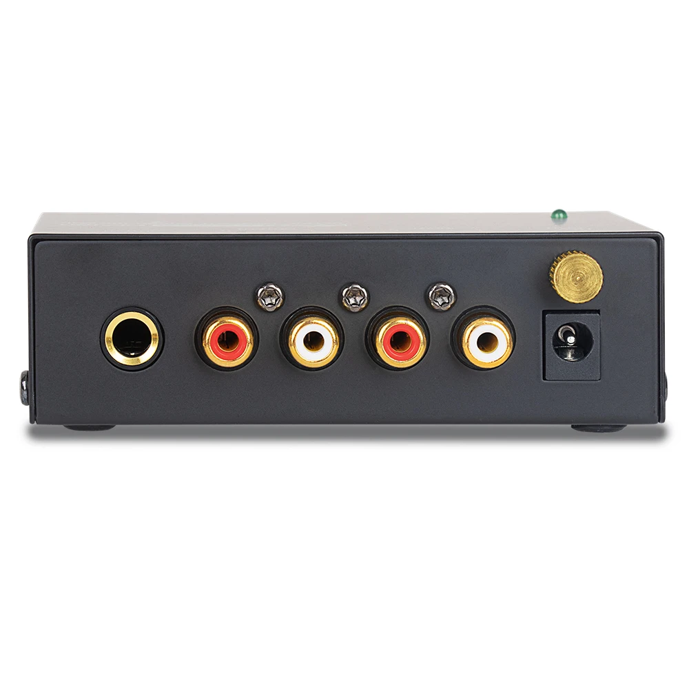 PP400 Ultra Compact LP Turntable Phono Preamp Low Noise with Metal Shell Portable Audiophile Amplifier