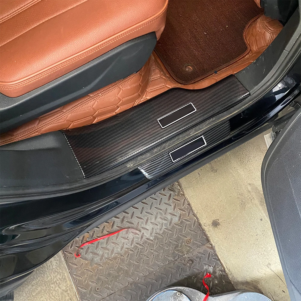 BYD 샤크 6 20242026 2025용 자동차 도어 실 스커프 플레이트 ABS 웰컴 페달 스레시홀드 가드 커버 패드 스티커 부품 액세서리