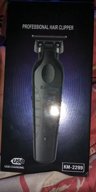 Kemei 2299 barbeiro aparador de cabelo sem fio 0mm zero lacunas escultura clipper detalhe profissional máquina corte acabamento elétrico photo review