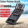 50000mAh Solar Power Bank Large Capacity USB 4 in1 Super Fast Charging USB TypeC LED Light Outdoor Power Bank For Xiaomi iPhone 1