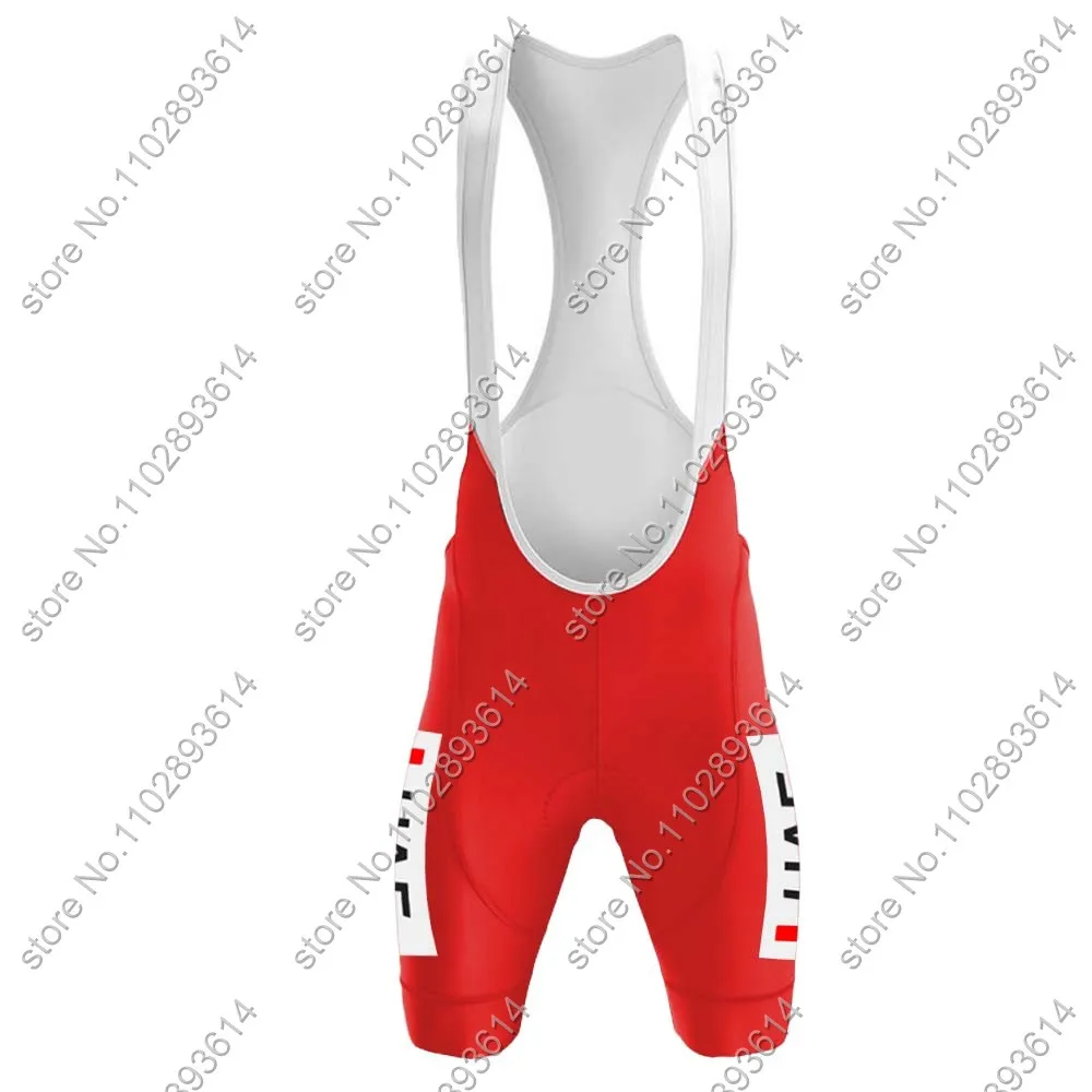 Red UAE Cycling Jersey 2024 Set Spain Tour Short Sleeve Summer Clothing Mens Road Bike Shirts Suit Bicycle Bib Shorts MTB Ropa 3