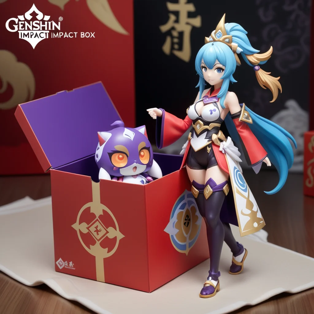 Genshin Impact Mystery Box Anime Figure Game Action Figure Blind Box Lucky Model Doll