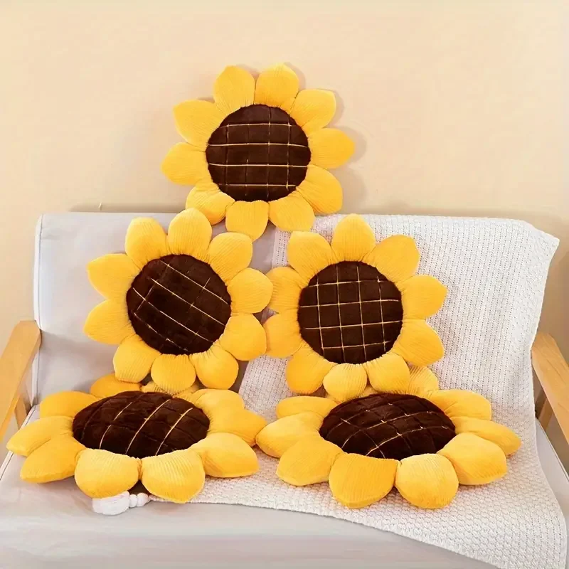 Sunflower Pillow Room Decor Sofa Decoration Cushion Bed Headrest Seat Cushion Plush Tatami Bay Window Pillow 2