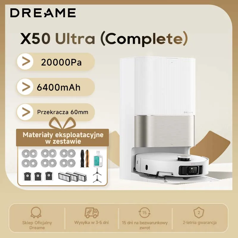 Robot sprzątający Dreame X50 Ultra Complete z Polski za $872.07 / ~3261zł
