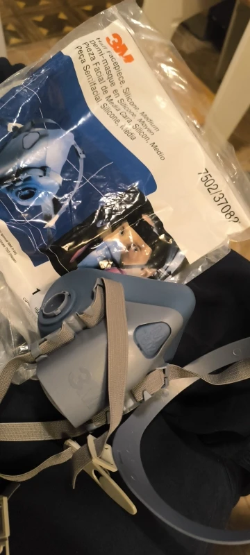 3M 7502 Respirator Mask Protective Mask Industry Painting Spray Dust Gas Mask With 3M 501 5N11 6001CN Chemcial Half face Mask photo review