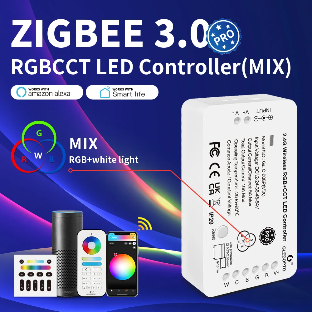 Gledopto Zigbee Led Controller Zigbee Led Strip Controller | Rgb Zigbee Controller - Controler Aliexpress