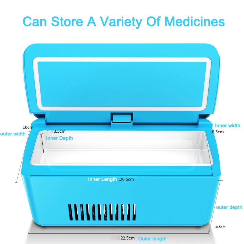 Custodia Frigo Portatile Per Insulina - Mini Frigo Ricaricabile Per Farmaci Con Display LCD - Foto 5