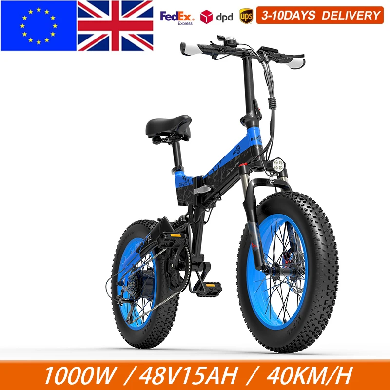 Bezior Xf200 Bici Elettrica 1000W E Bici 15Ah 40 Km/H 130Km Power Assist Chilometraggio Freno Idraulico Fat Bike 1000W Bicicletta Elettrica