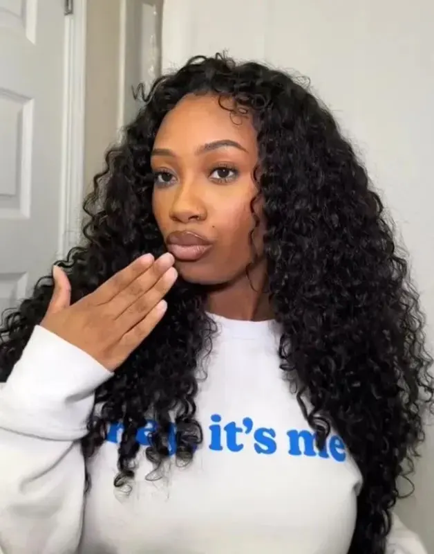 Curly 250% Density Lace Wig Pre-Everything Human Hair Free Part Wig Deep Parting Invisible Hairline