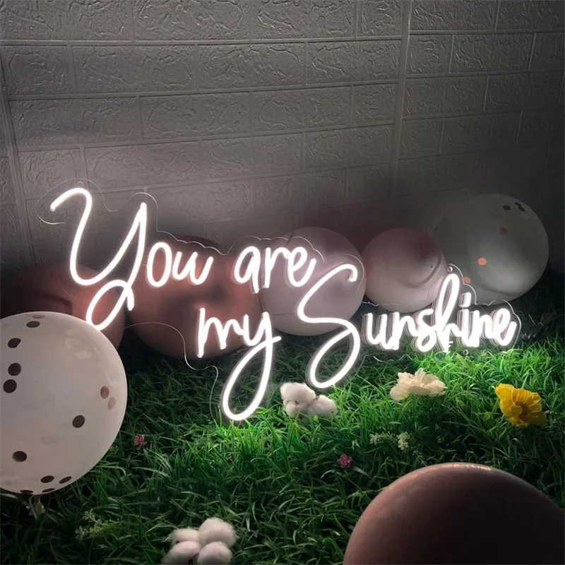 

Wanxing You Are My Sunshine Neon Sign Custom Wedding Light Led Personalized ART Wall Decor For Shop Room Home Party Club Gifts