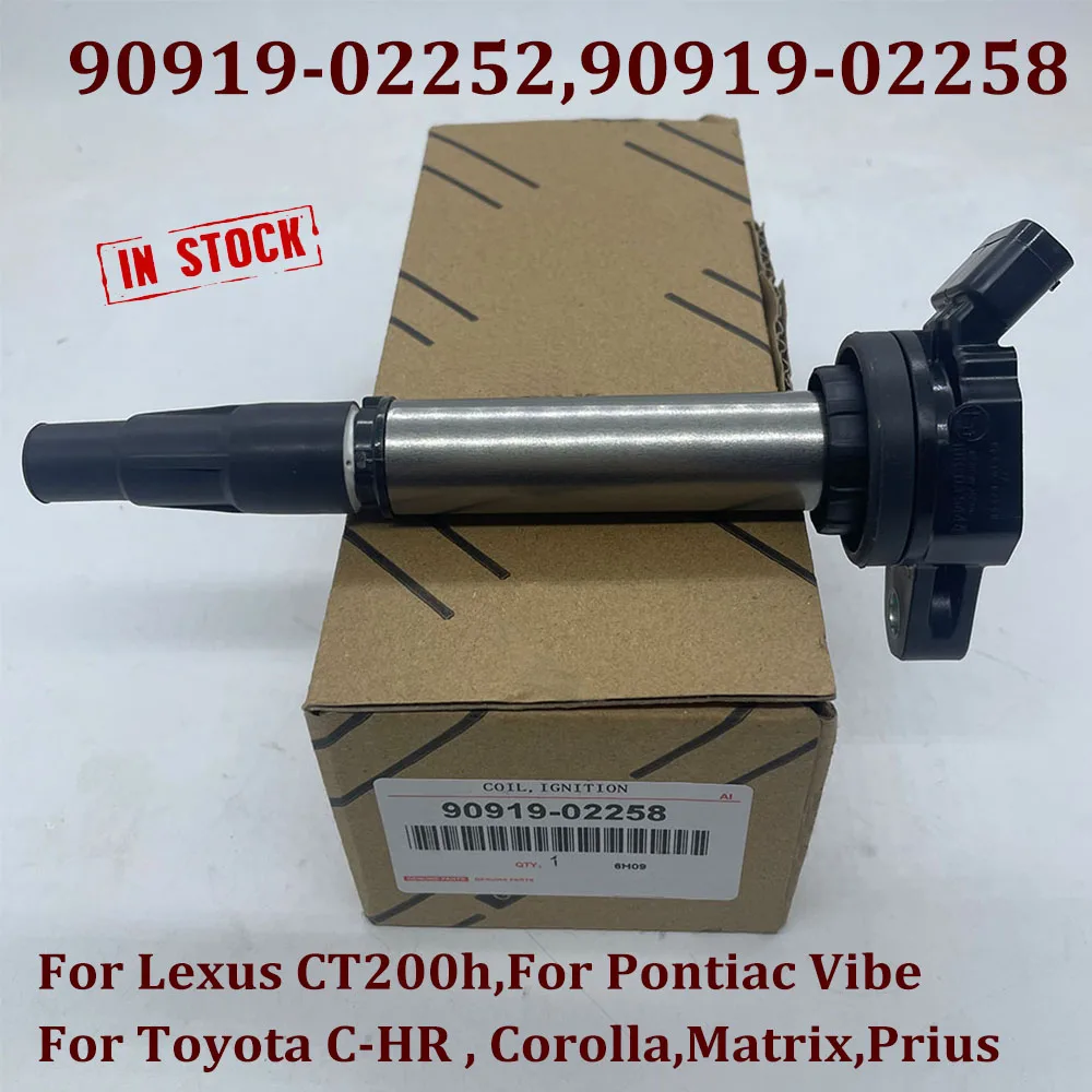 Новая катушка зажигания 90919-02258 673-1310 90919-02252 для Toyotaa Corolla Prius Lexuss CT200h Pontiac Vibe Новая катушка зажигания 90919-02258 673-1310 90919-02252 для Toyotaa Corolla Prius Lexuss CT200h Pontiac Vibe