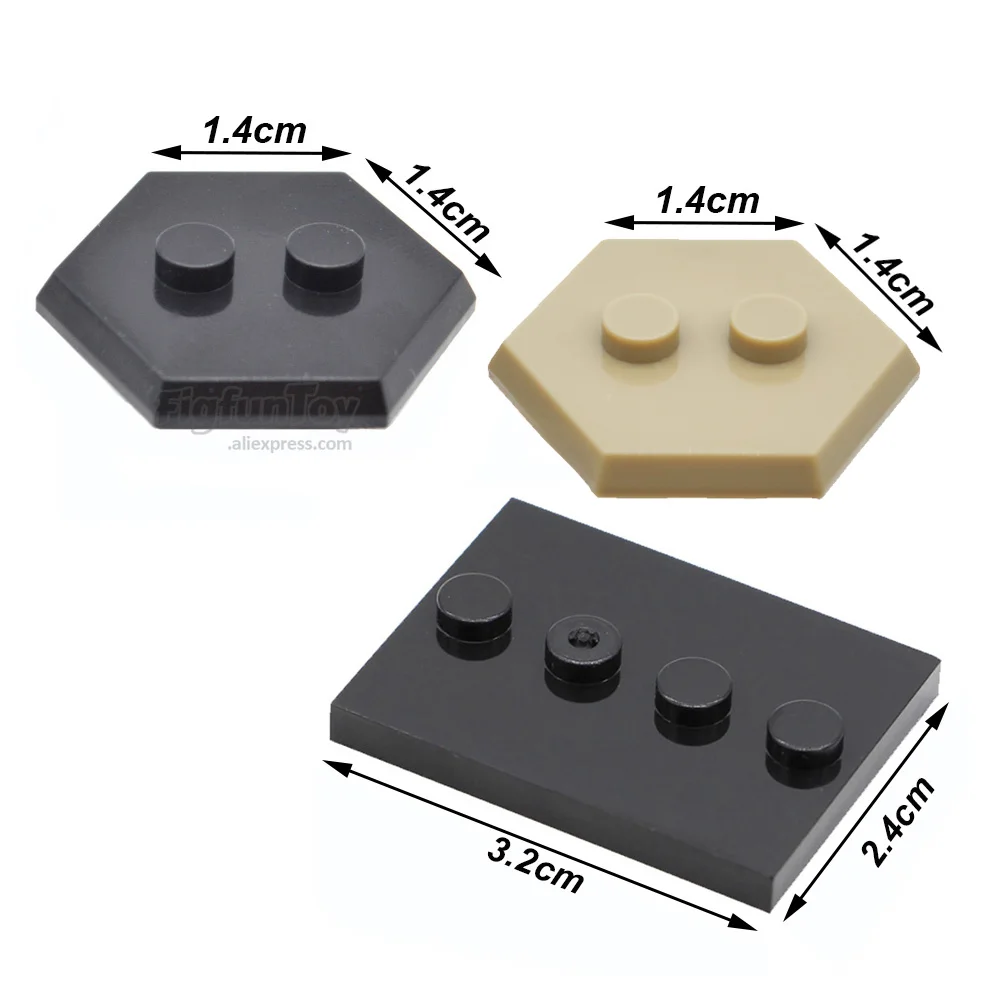 Minifigs 빌딩 블록에 대 한 20PCs 6 각형 스탠드 16 진수 Baseplate Socle MOC 벽돌 건설 완구