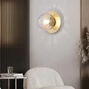 Bedroom Bedside LED Wall Sconce Lamp Nordic Minimalist Modern Staircase Walkway Living Room Background Wall E27 Glass Wall Light 5