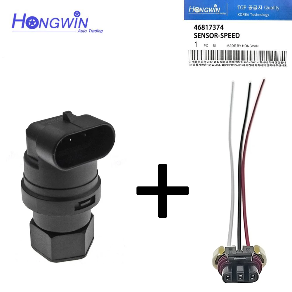 46817374 46758006 46466696 Gearbox Speed Sensor & Connector For Fiat Barchetta Brava Bravo Coupe Pan Panda Doblo-Lancia Vw