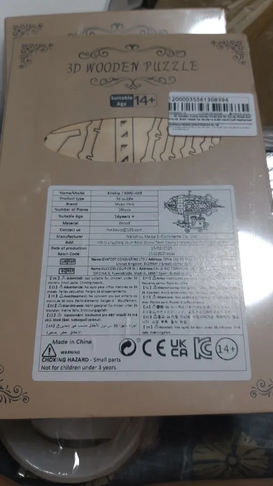 3D Wooden Airship Puzzle Kit for Adults – Mechanical Model Building Set photo review