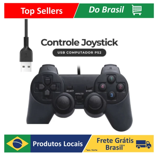 Controle Joystick Games Console e Computador Entrada USB