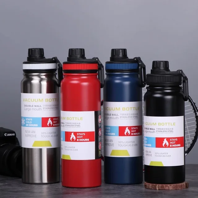 600/800/1000ML Outdoor Thermos Water Bottle Stainless Steel Insulated Cup Keeps Cold and Heat Thermal Mug Travel Vacuum Flasks 600/800/1000ML Outdoor Thermos Water Bottle Stainless Steel Insulated Cup Keeps Cold and Heat Thermal Mug Travel Vacuum Flasks
