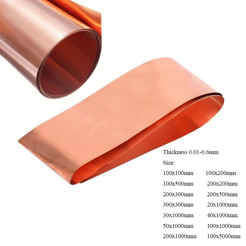 Tanio 1Pcs 99.9% Pure Coppers Cu Metal Sheet Foil Plate