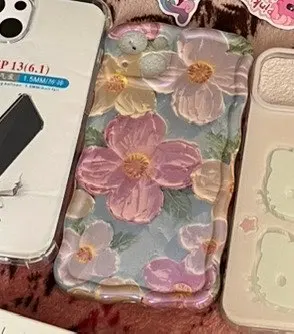 Colorful Retro Oil Painting Print Iphone Case photo review